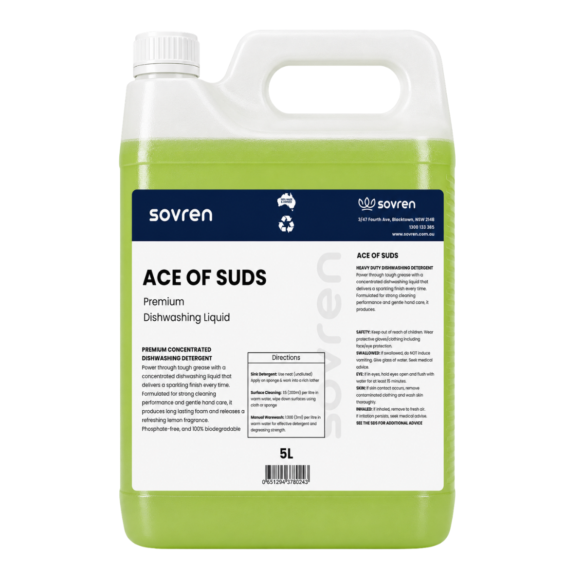 Ace of Suds - Dishwashing Liquid